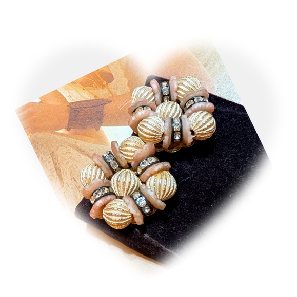 RARE Vintage Hobe Original Box Genuine CZ Earrings - Picture 3 of 6